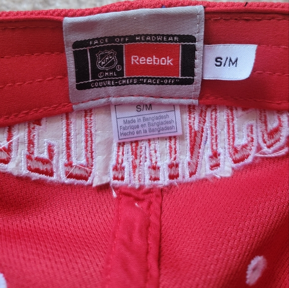 NHL Detroit Red Wings Reebok Fitmax 70 Hat Cap Red S/M - Picture 3 of 5